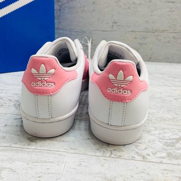 Adidas Superstar white and light pink LAST PAIR - Picture 5 of 8